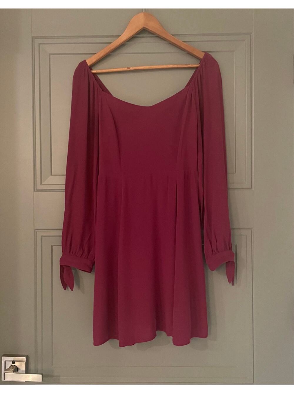 American Eagle purple peasant dress S Small
